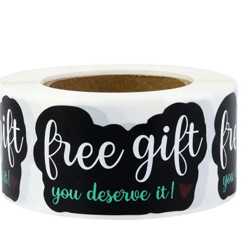 Free Gift Sticker Roll ct 20